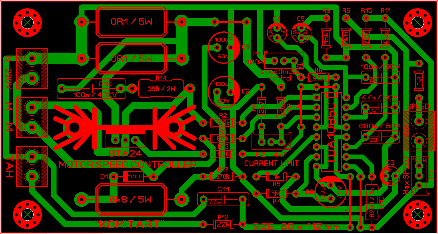 DIY washing machine automat motor speed controller without power loss.  German scheme. Komitart LAY6.