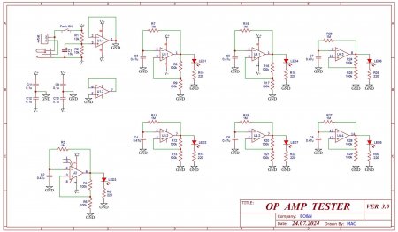 Schematic Op Amp tester V3