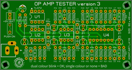 OP AMP TESTER KOMITART version 3 LAY6 photo