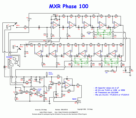 MXR Phase 100 schematic