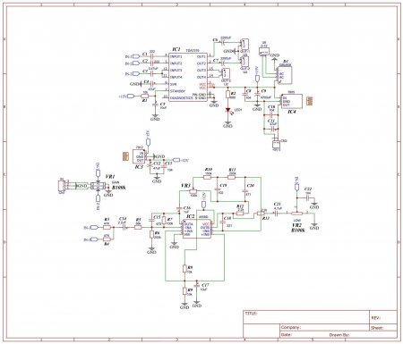 2.1 Amplifier TDA7379 or TDA7377 schematic