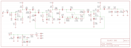 Black Dog guitar pedal schematic