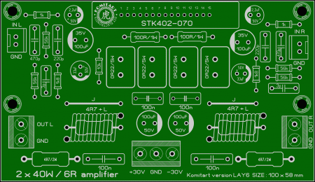 STK402-070 amplifier komitart LAY6 photo