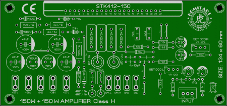 STK412-150 amplifier komitart LAY6 photo