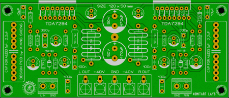 2 x TDA7294 AMP Xiang Sheng komitart LAY6 photo