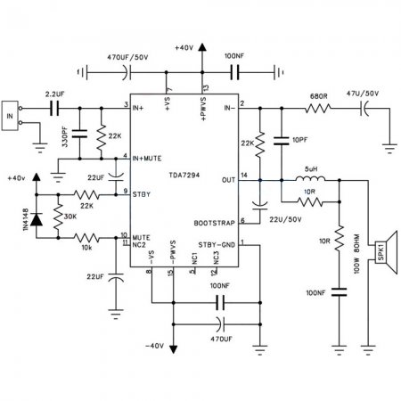 TDA7294 AMP Xiang Sheng schematic