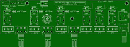 Input-output selector with Pot komitart LAY6 photo