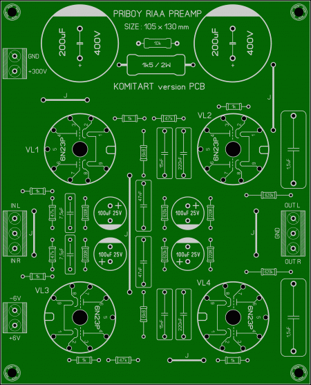 Priboy RIAA  preamp komitart LAY6 photo