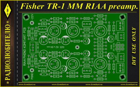 Fisher TR-1 MM RIAA preamp komitart project