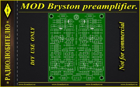 MOD Bryston preamplifier komitart project